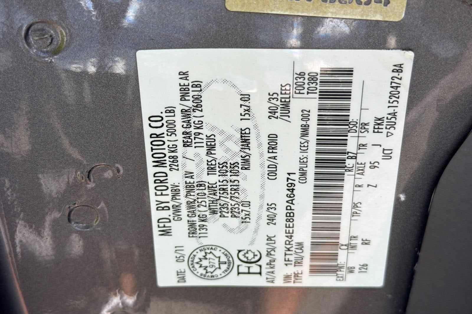 2011 Ford Ranger XLT
