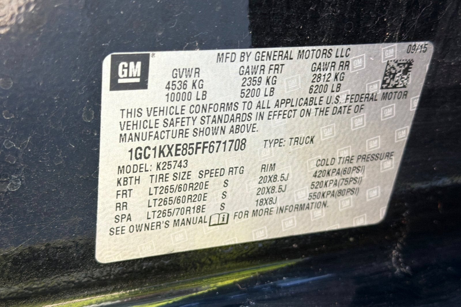 2015 Chevrolet Silverado 2500 HD High Country