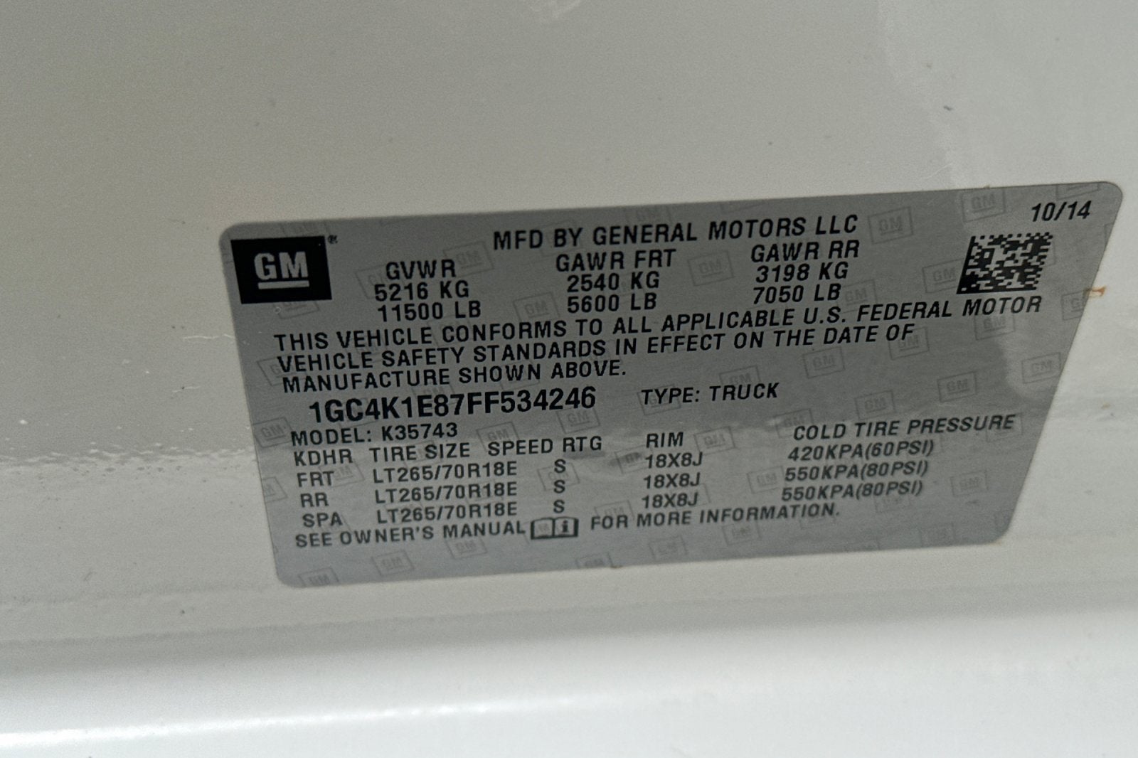 2015 Chevrolet Silverado 3500 HD High Country