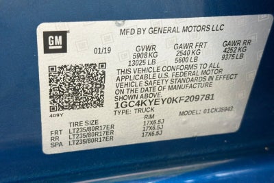 2019 Chevrolet Silverado 3500 HD High Country