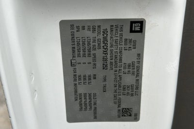 2015 Chevrolet Express Cargo 2500 2500 RWD 135"