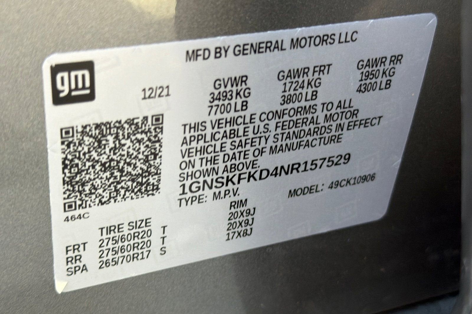 2022 Chevrolet Suburban Premier