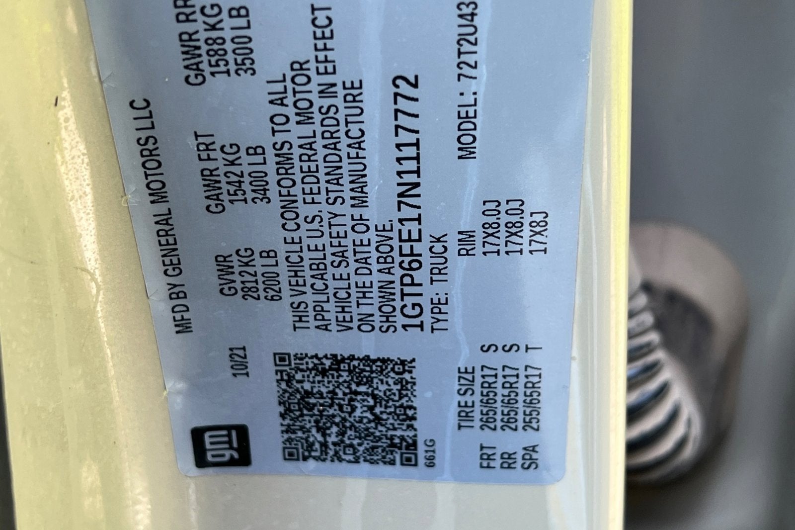 2022 GMC Canyon AT4 - Cloth