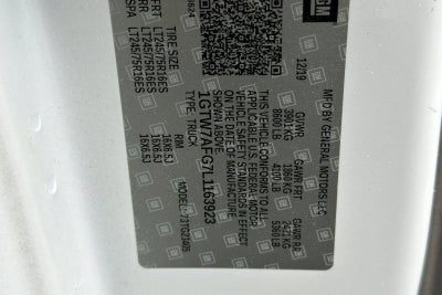 2020 GMC Savana Cargo 2500 Work Van