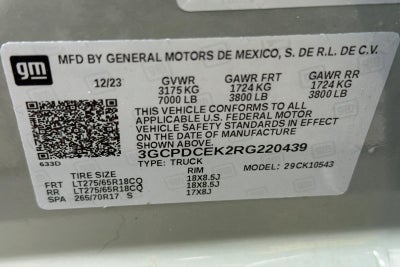 2024 Chevrolet Silverado 1500 Custom Trail Boss