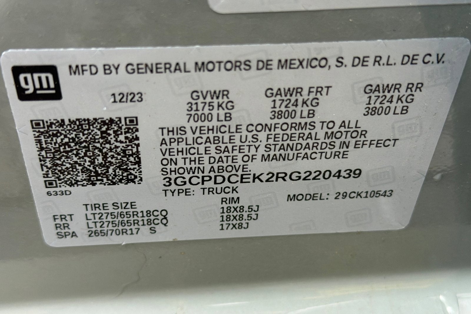 2024 Chevrolet Silverado 1500 Custom Trail Boss