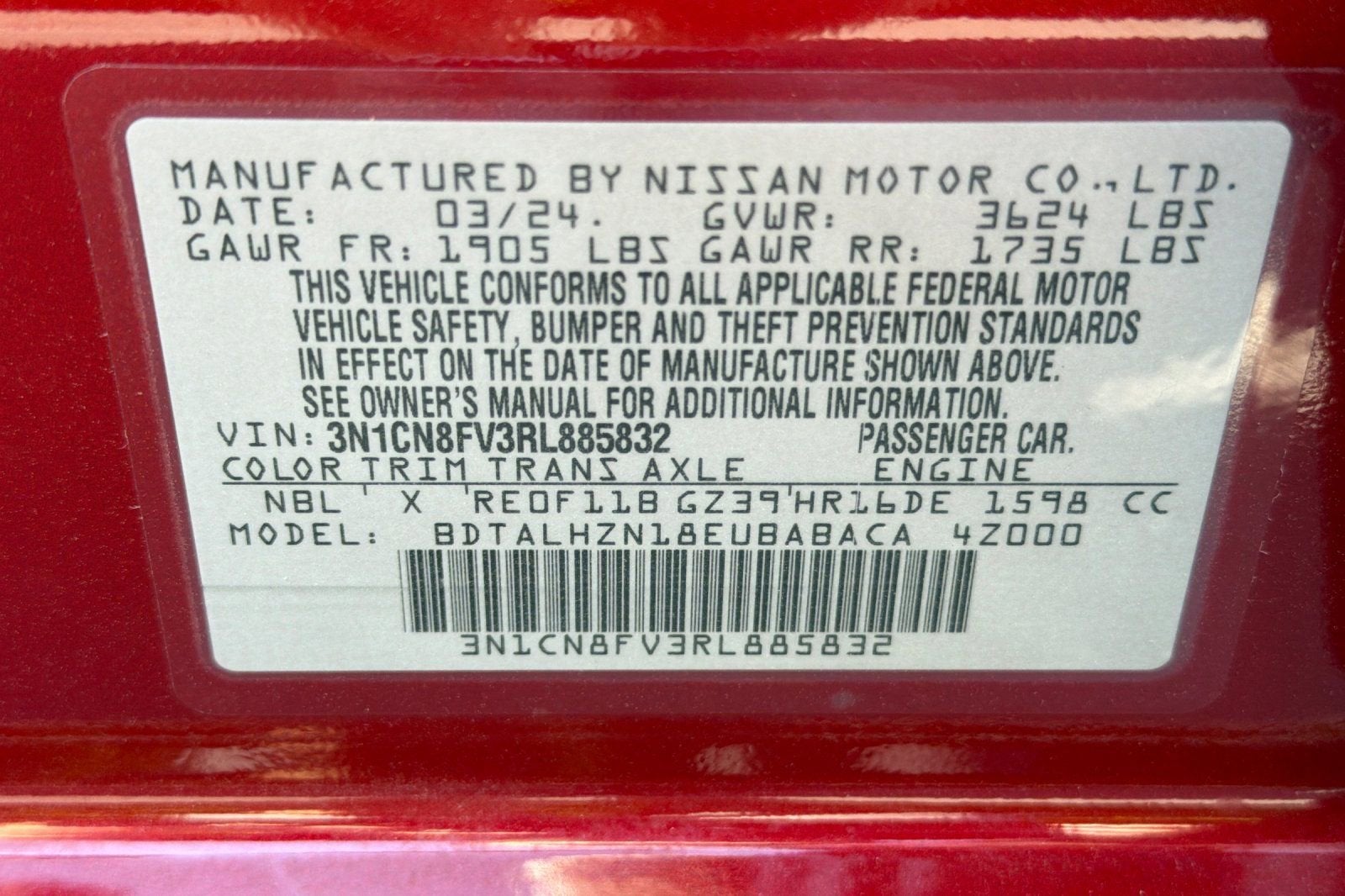 2024 Nissan Versa SR