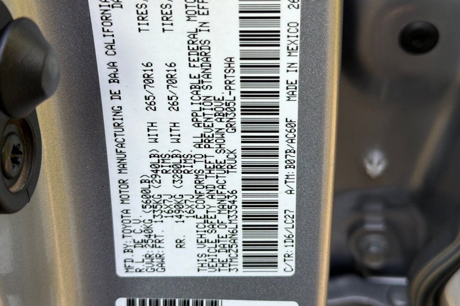 2020 Toyota Tacoma 4WD SR5