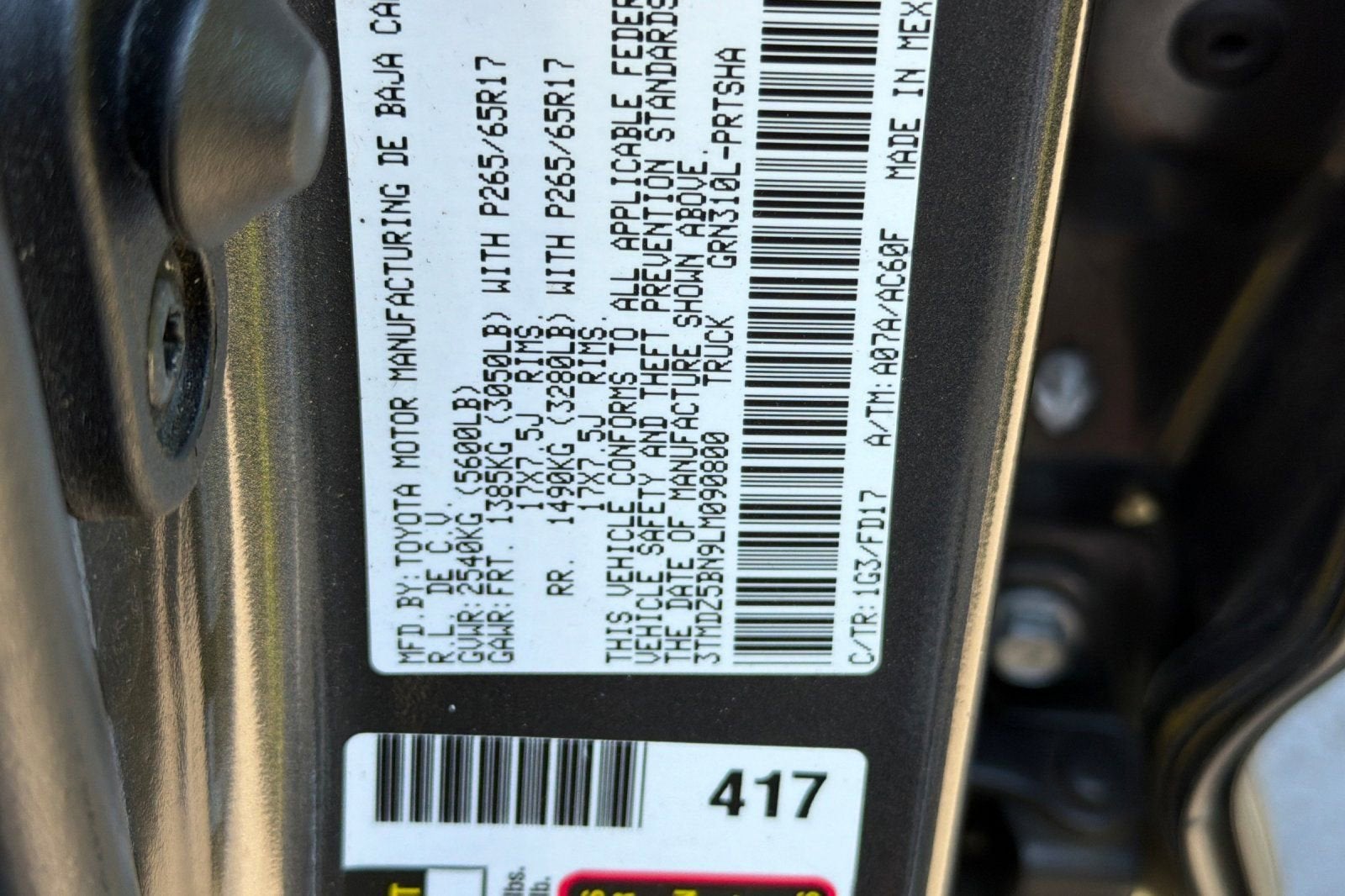 2020 Toyota Tacoma 4WD SR5