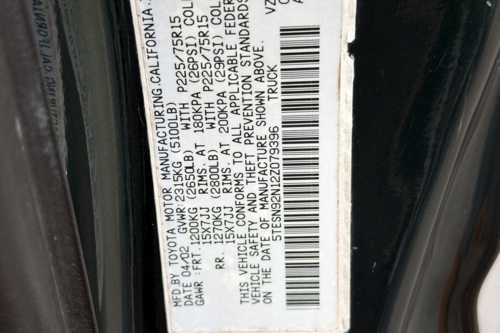 2002 Toyota Tacoma PreRunner