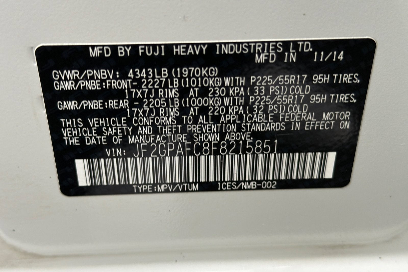 2015 Subaru XV Crosstrek Premium