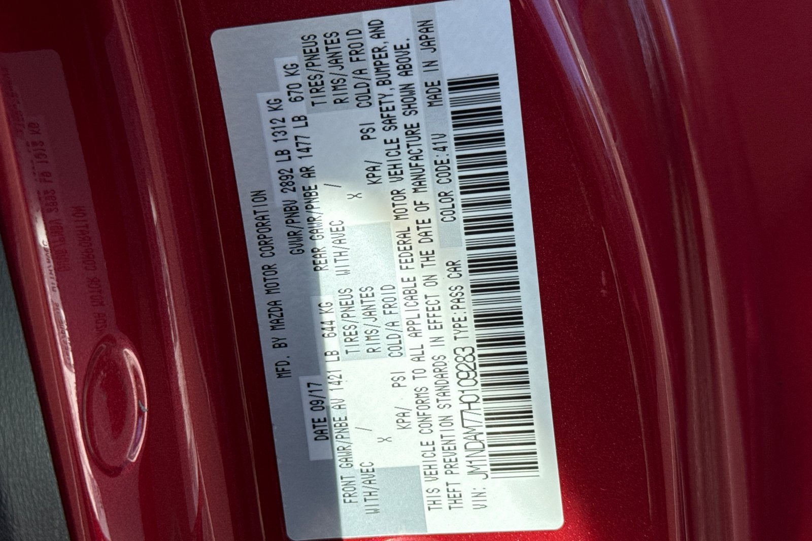 2017 Mazda Mazda MX-5 Miata RF Grand Touring