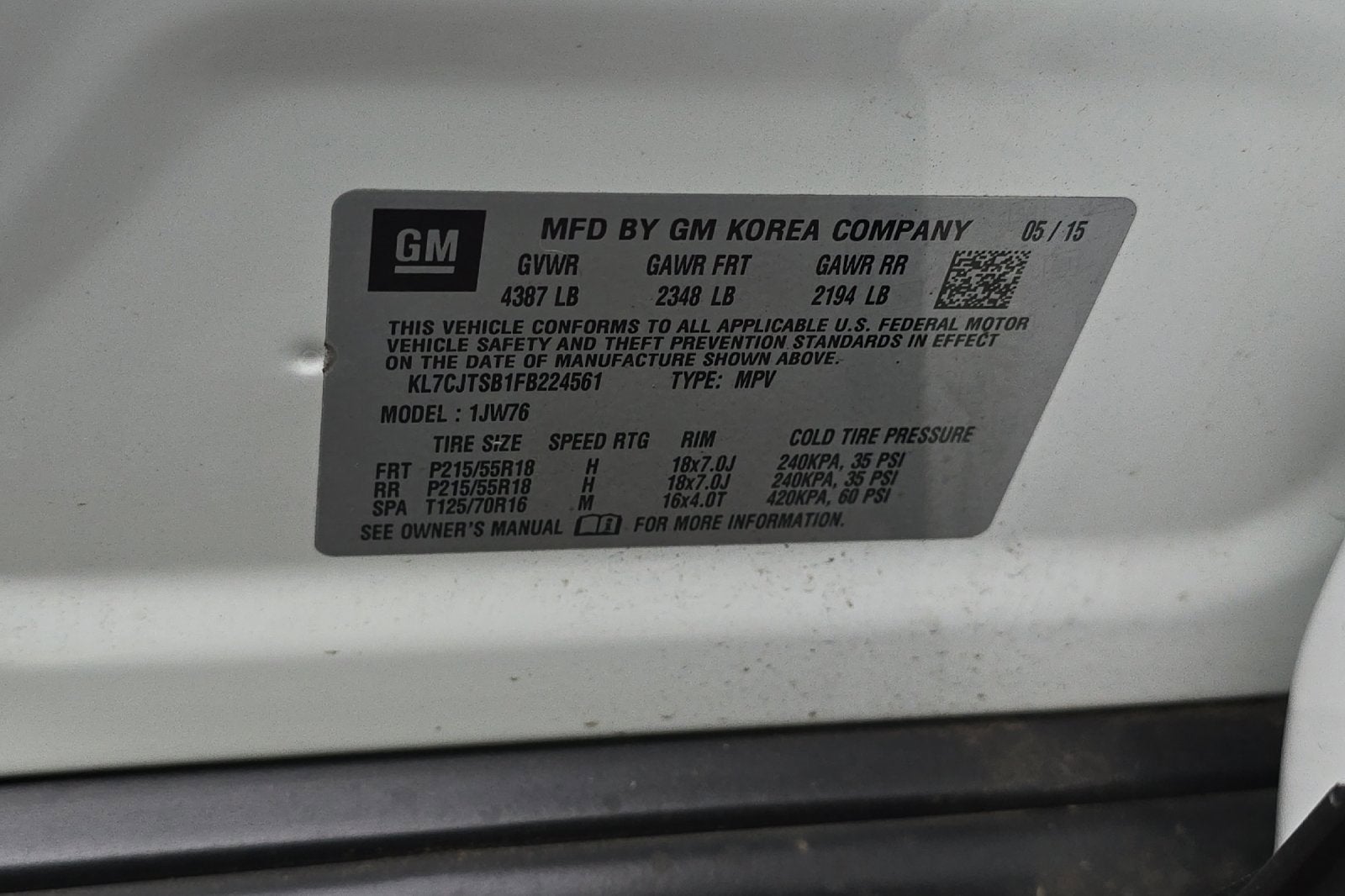 2015 Chevrolet Trax LTZ