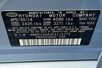 2014 Hyundai Sonata Hybrid 4DR SDN