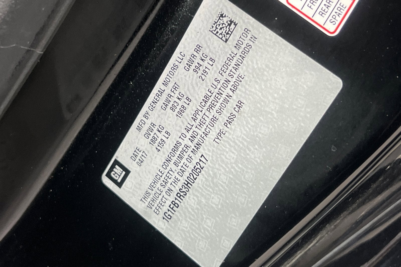 2017 Chevrolet Camaro 1LT