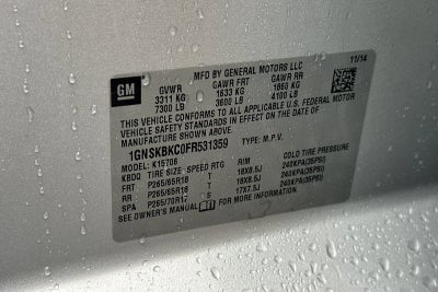 2015 Chevrolet Tahoe LT