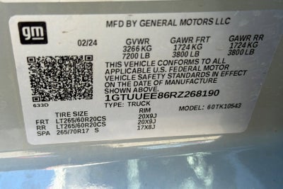 2024 GMC Sierra 1500 AT4