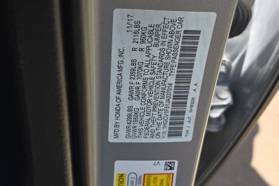 2018 Honda Accord Sedan EX-L 1.5T