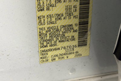 2017 Nissan Frontier SV V6