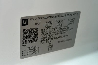 2018 Chevrolet Silverado 1500 LT