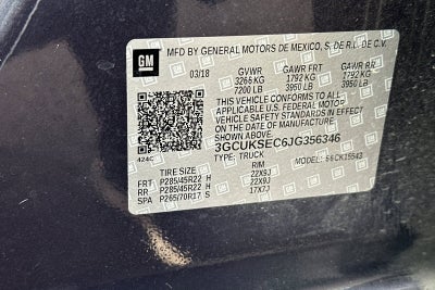 2018 Chevrolet Silverado 1500 LTZ