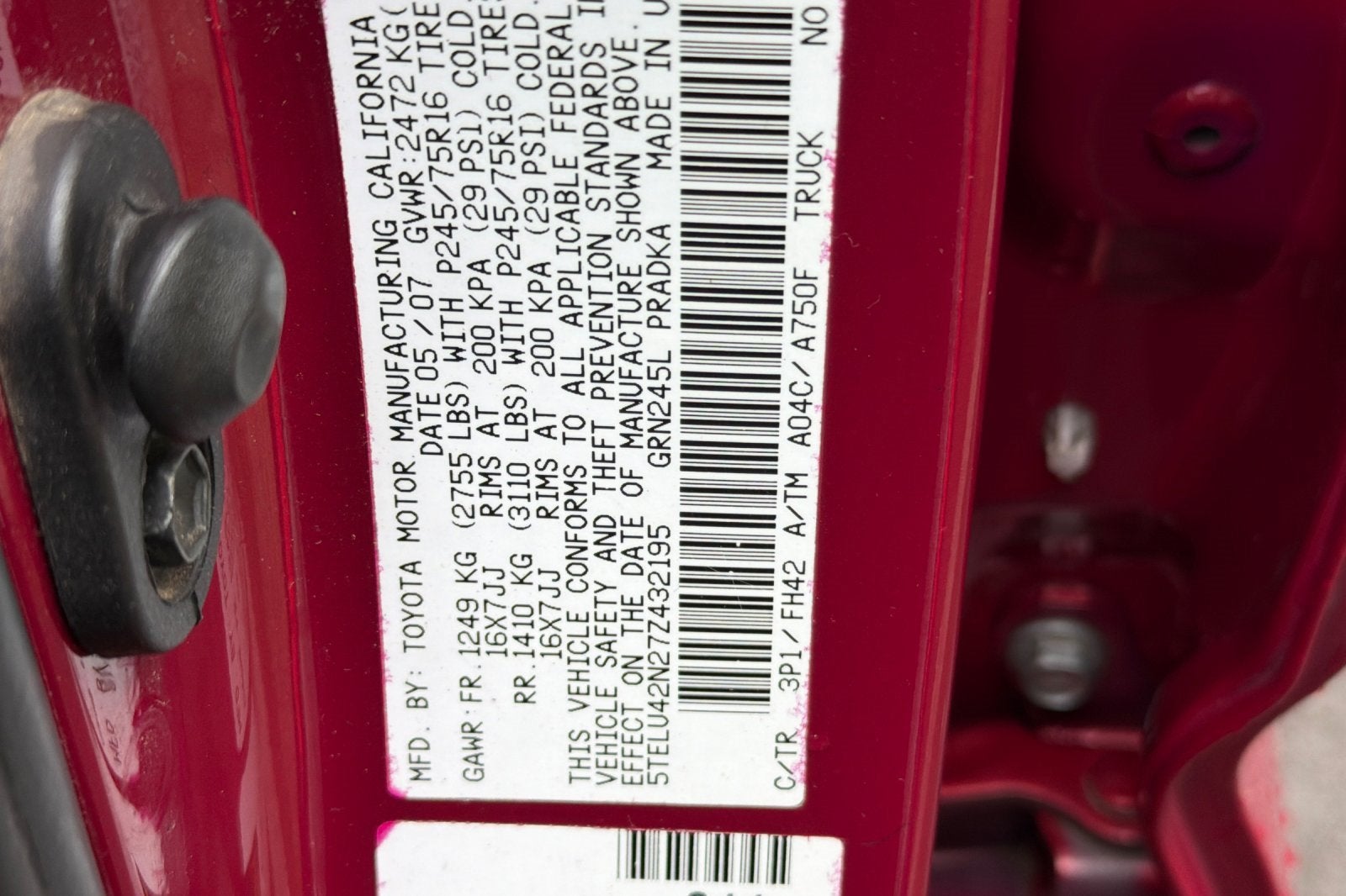 2007 Toyota Tacoma DBL CAB 4WD AT