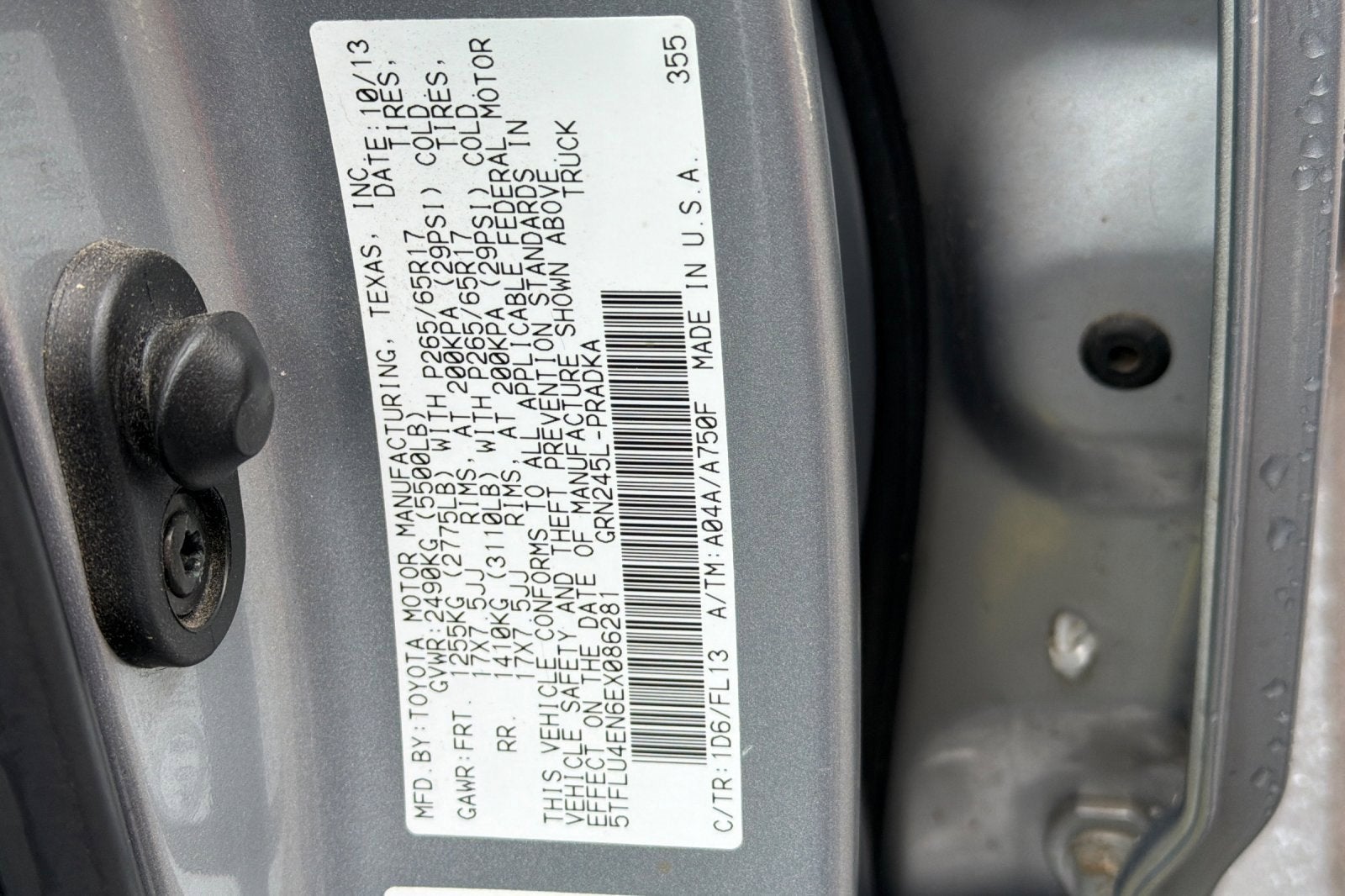 2014 Toyota Tacoma DBL CAB 4WD V6 AT