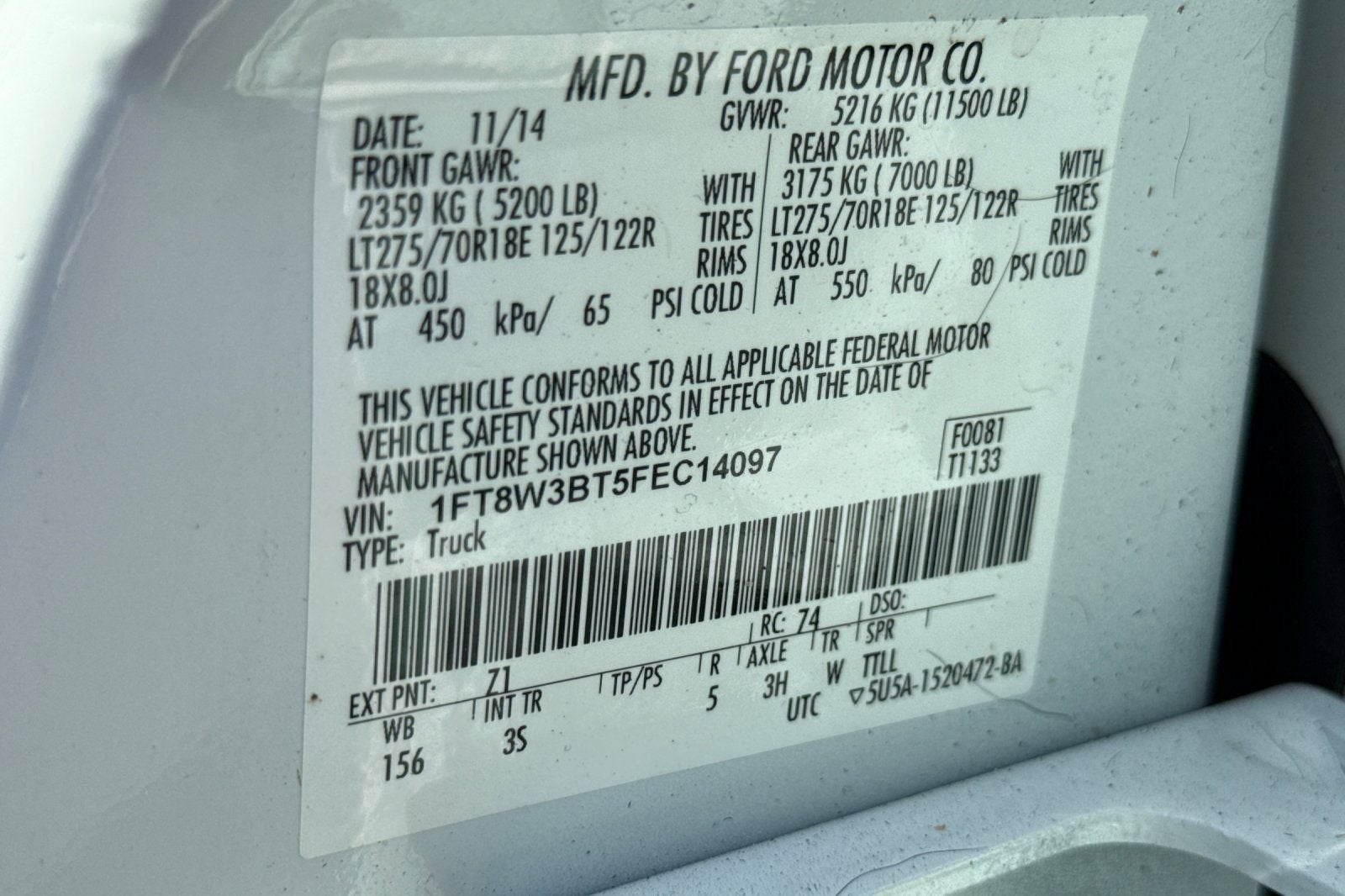 2015 Ford Super Duty F-350 SRW XLT