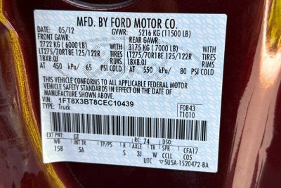 2012 Ford Super Duty F-350 SRW XL