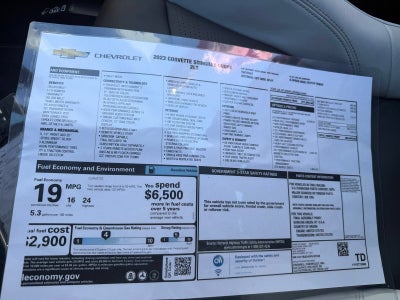 2023 Chevrolet Corvette Stingray 2LT