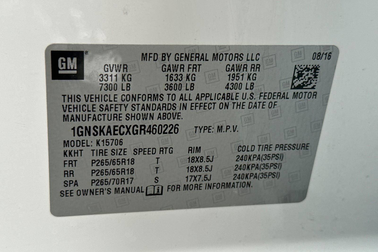 2016 Chevrolet Tahoe LS