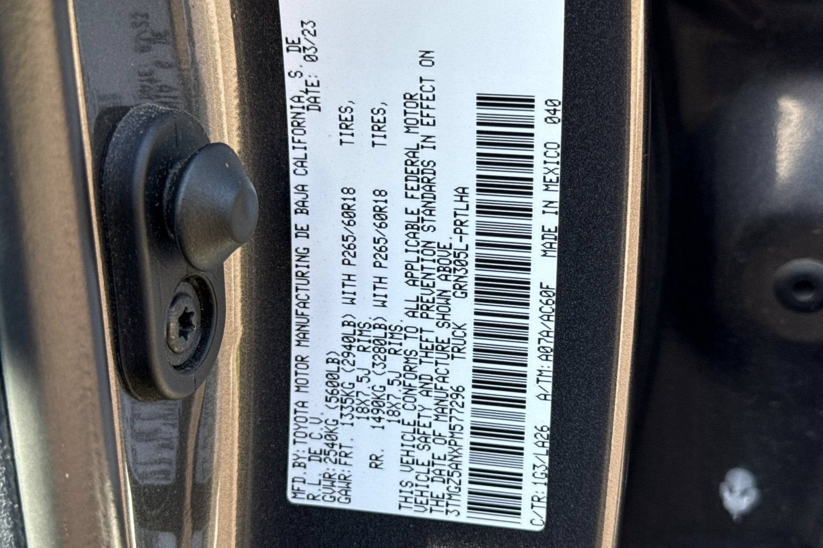 2023 Toyota Tacoma 4WD Limited