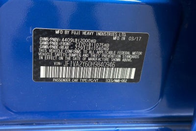 2017 Subaru WRX STI Limited