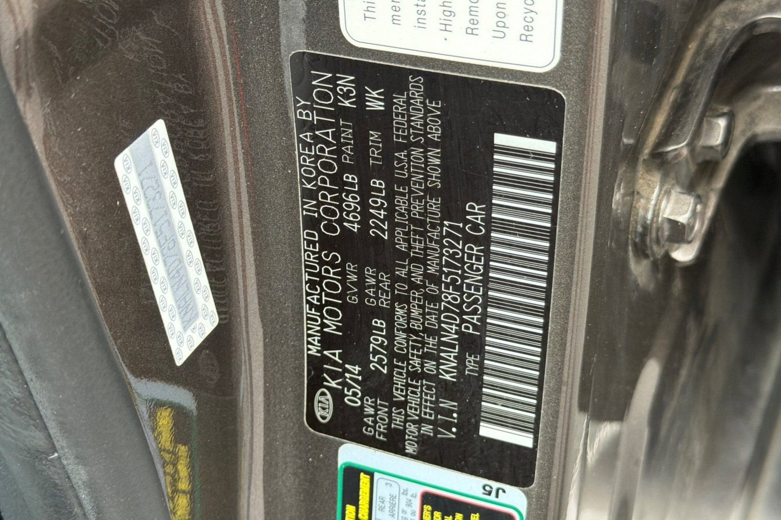 2015 Kia Cadenza Premium