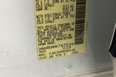 2017 Nissan Frontier SV