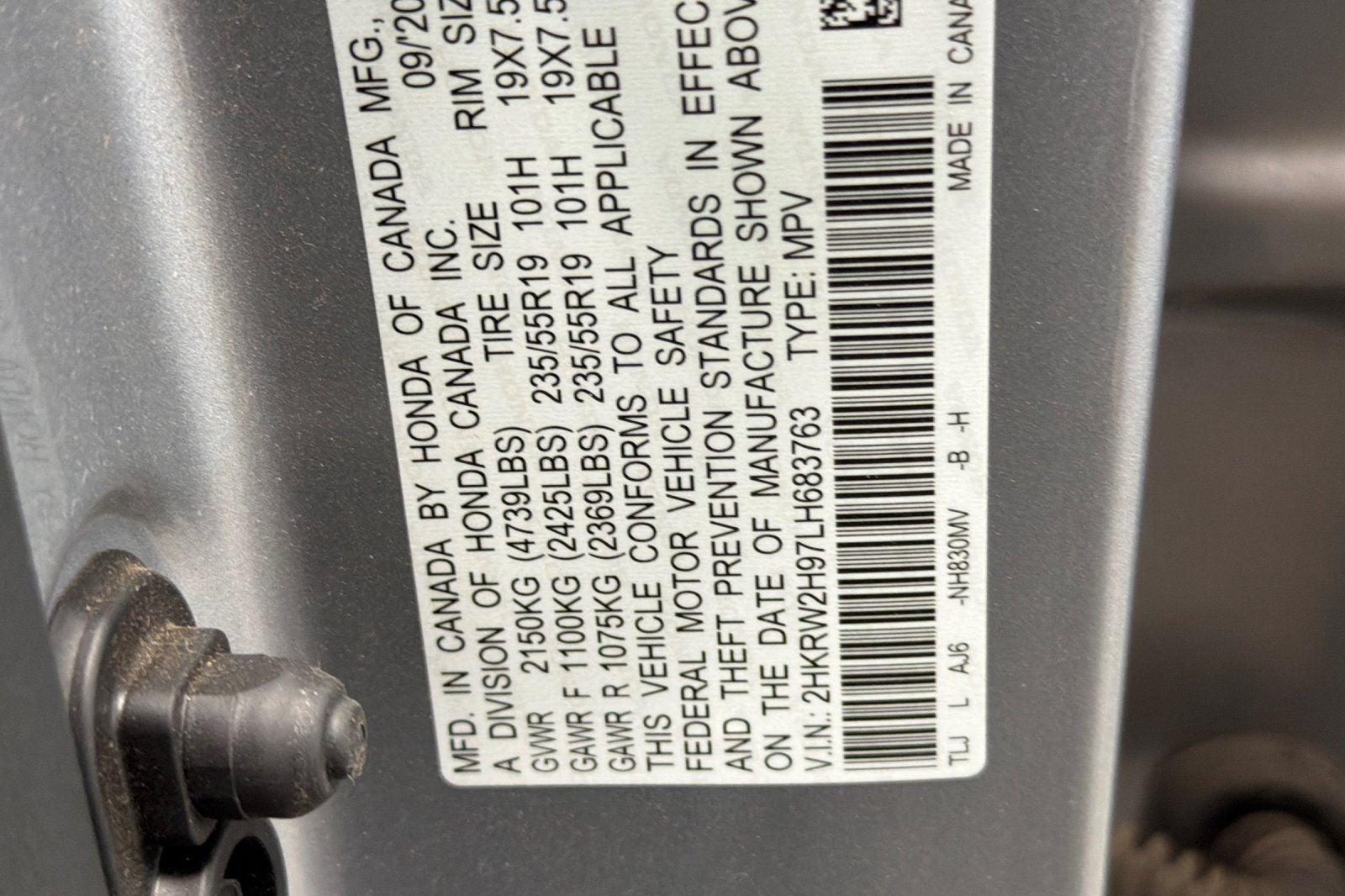2020 Honda CR-V Touring