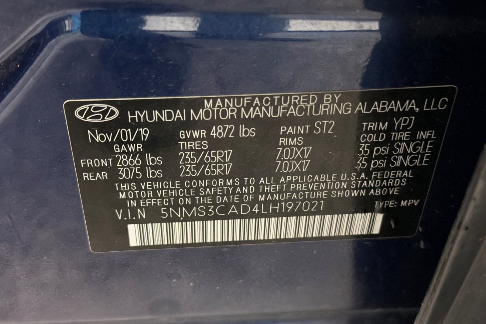 2020 Hyundai Santa Fe SEL