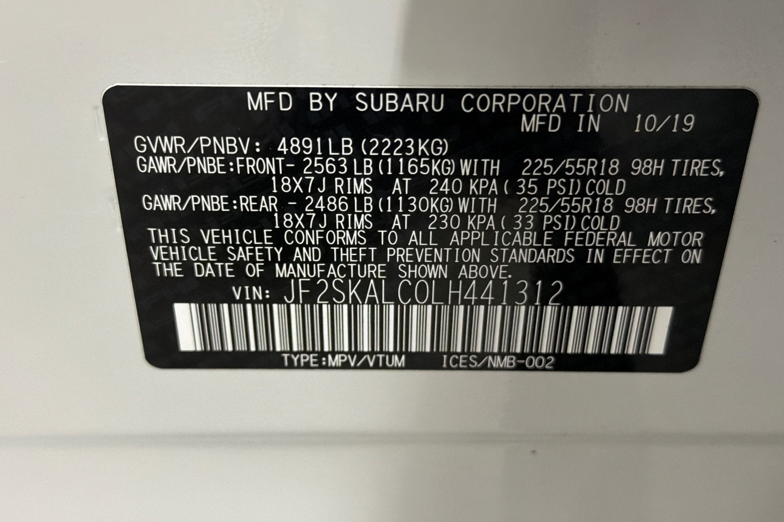 2020 Subaru Forester Sport