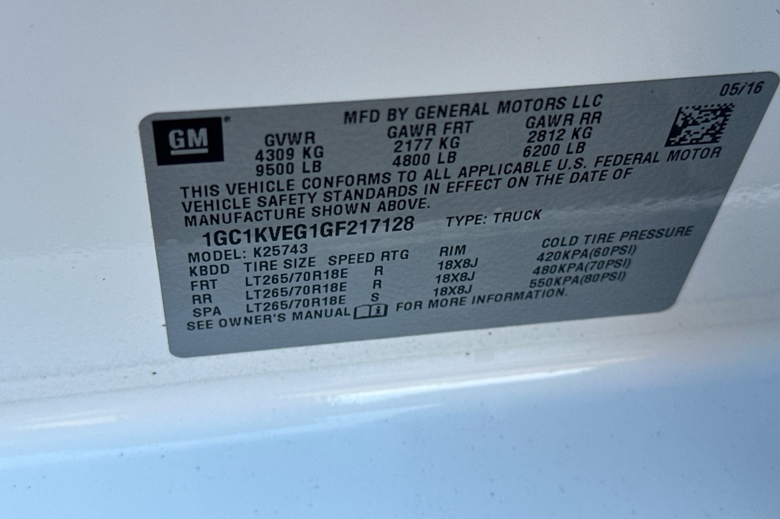 2016 Chevrolet Silverado 2500HD LT