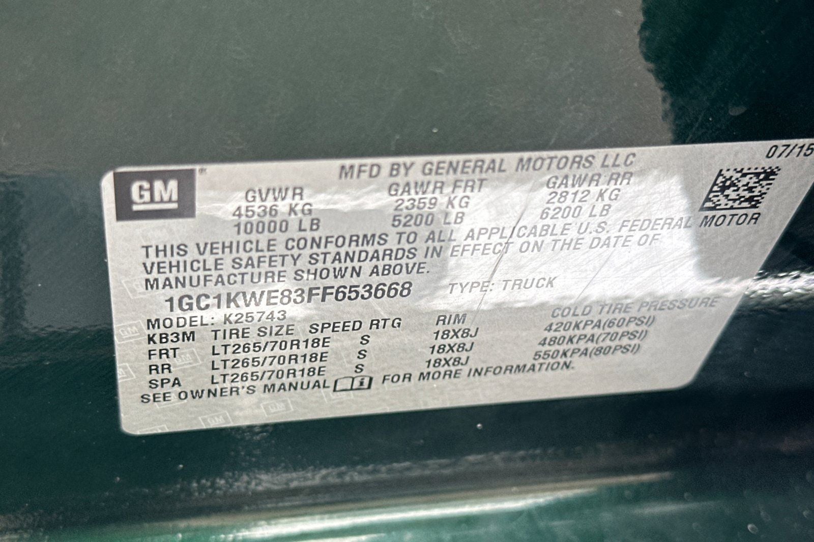 2015 Chevrolet Silverado 2500HD LTZ