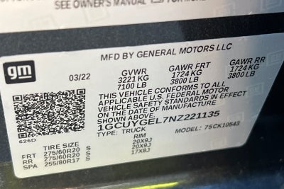 2022 Chevrolet Silverado 1500 LTD LTZ