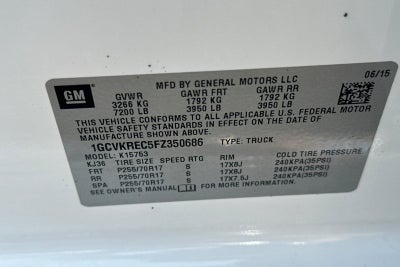 2015 Chevrolet Silverado 1500 LT LT1