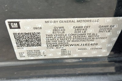 2019 Chevrolet Traverse LT Cloth w/1LT