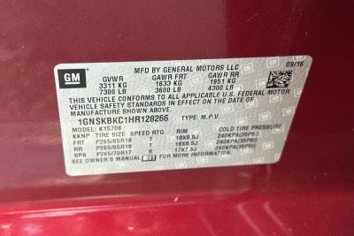 2017 Chevrolet Tahoe LT