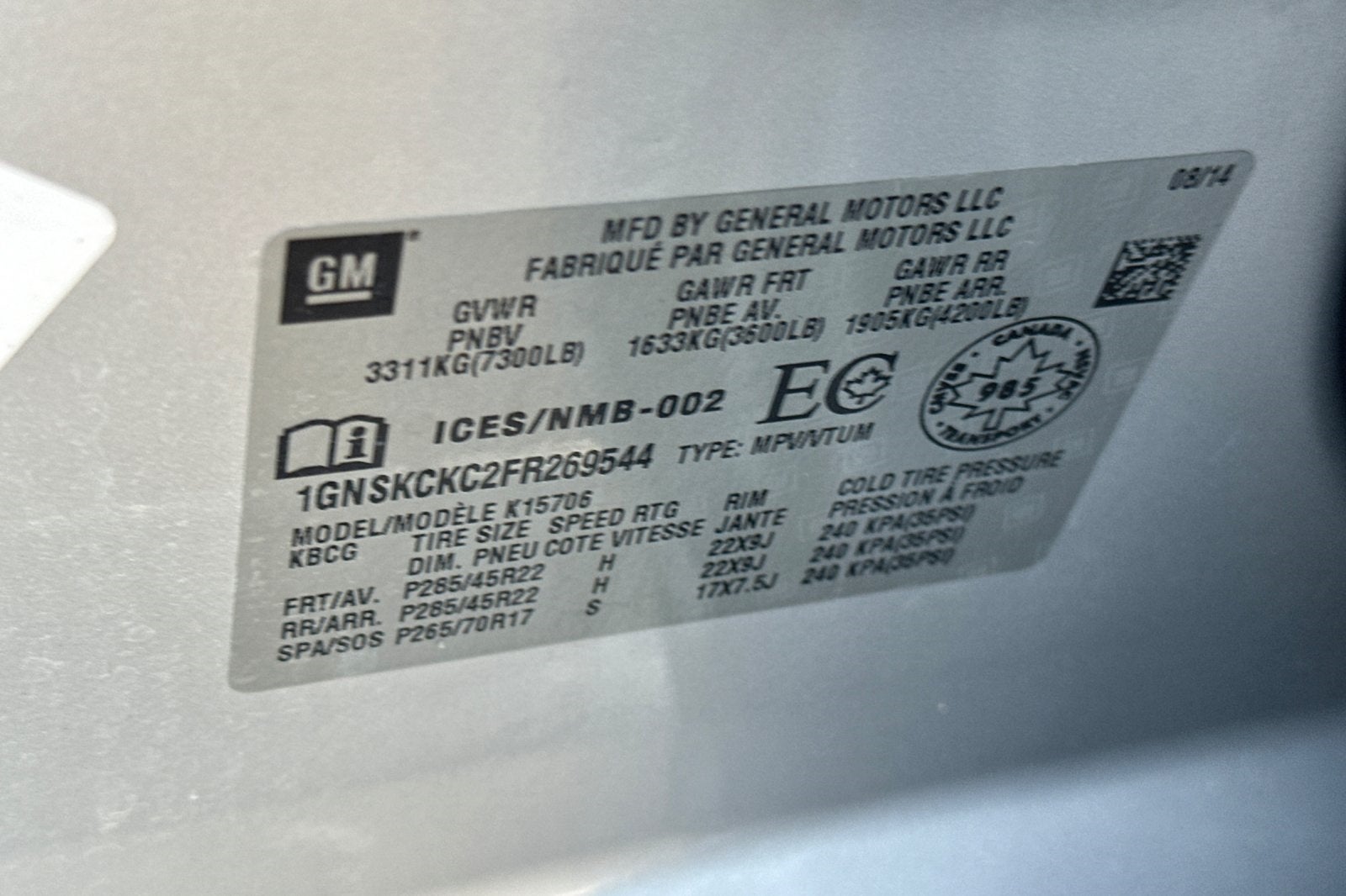 2015 Chevrolet Tahoe LTZ