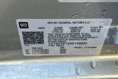 2025 GMC Sierra 3500HD SLE