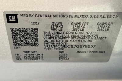 2018 Chevrolet Silverado 1500 LTZ 1LZ