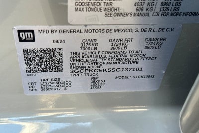 2025 Chevrolet Silverado 1500 Custom Trail Boss