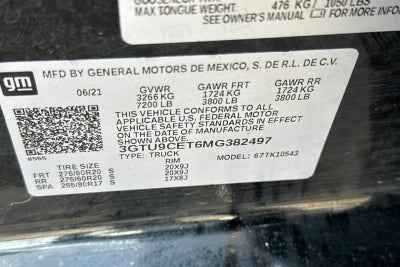 2021 GMC Sierra 1500 Elevation