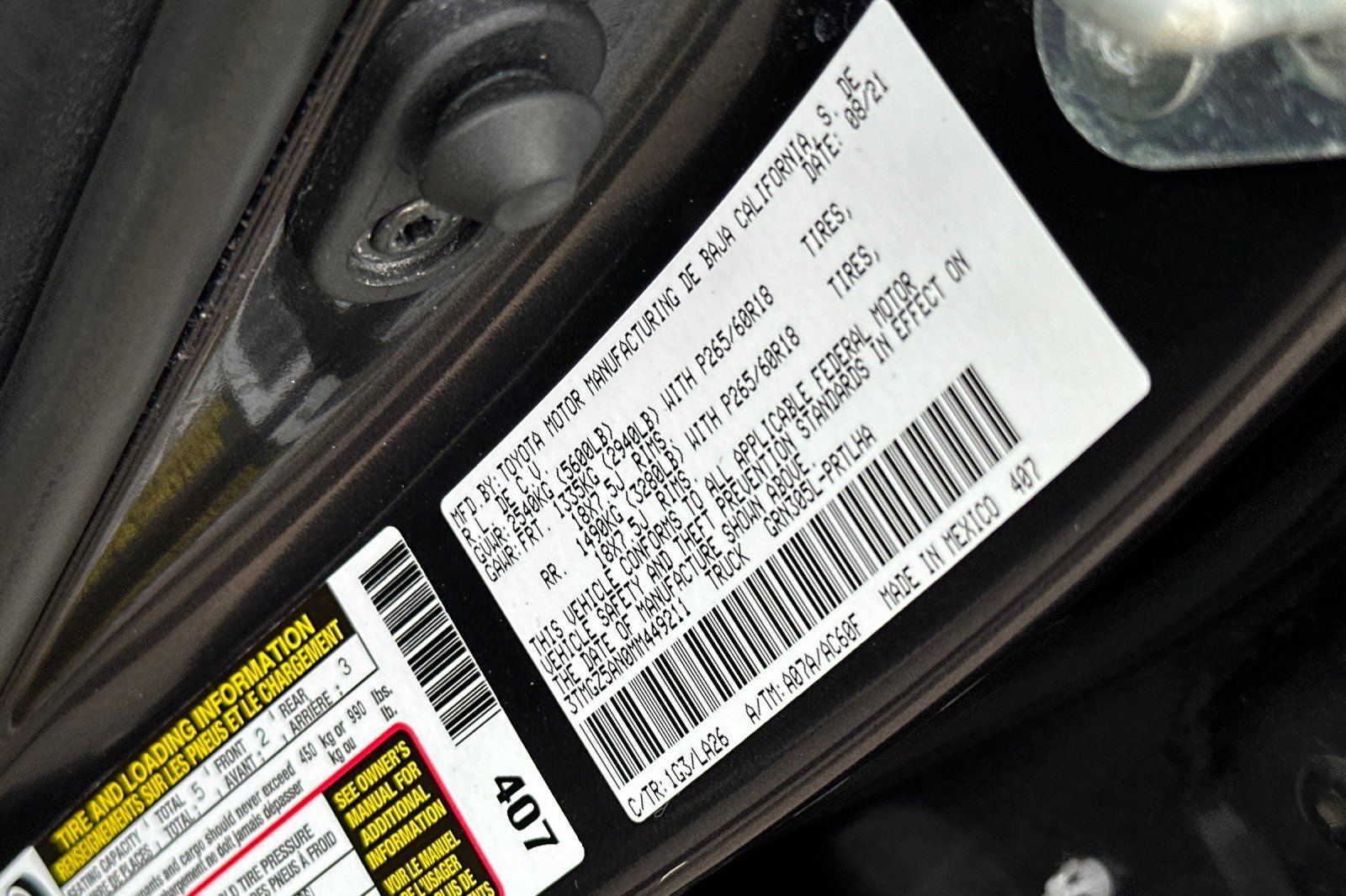 2021 Toyota Tacoma Limited V6